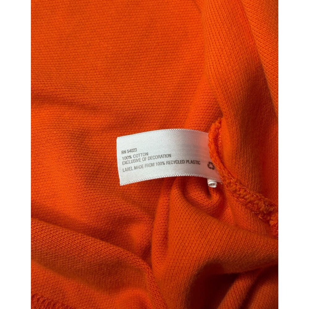 Gap Classic Fit Orange Short Sleeve Polo Shirt L - Picture 3 of 7